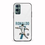 Football - Ronaldo Printed Glass Back Phone Case