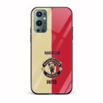 Football- Manchester United Printed Glass Back Phone Case