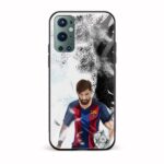 Football - Messi Printed Glass Back Phone Case