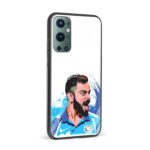 Cricket - Virat Kohli Printed Glass Back Phone Case - Image 2