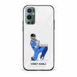 Cricket - Virat Kohli Printed Glass Back Phone Case