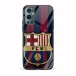 Football - FCB Printed Glass Back Phone Case