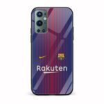 Football - FCB Printed Glass Back Phone Case