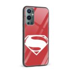 Superman Printed Glass Back Phone Case - Image 2