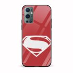 Superman Printed Glass Back Phone Case