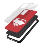 Superman Printed Glass Back Phone Case - Image 3