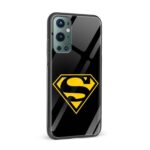 Superman Printed Glass Back Phone Case - Image 2