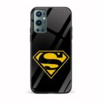 Superman Printed Glass Back Phone Case
