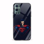 Superman Printed Glass Back Phone Case
