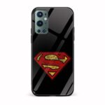 Superman Printed Glass Back Phone Case