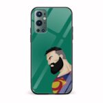 Superman Printed Glass Back Phone Case