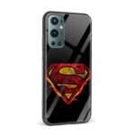 Superman Printed Glass Back Phone Case - Image 2