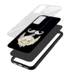 Moustache and Beard Printed Glass Back Phone Case - Image 3