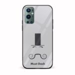 Moustache and Beard Printed Glass Back Phone Case