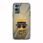 Moustache and Beard Printed Glass Back Phone Case
