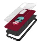 Moustache and Beard Printed Glass Back Phone Case - Image 3