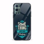 Typography Printed Glass Back Phone Case