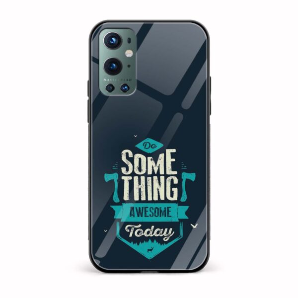 Typography Printed Glass Back Phone Case