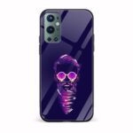 Moustache and Beard Printed Glass Back Phone Case