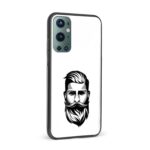 Moustache and Beard Printed Glass Back Phone Case - Image 2