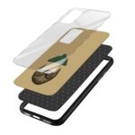 Moustache and Beard Printed Glass Back Phone Case - Image 3