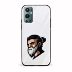 Moustache and Beard Printed Glass Back Phone Case
