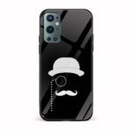 Moustache and Beard Printed Glass Back Phone Case