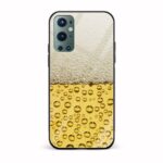 Beer Printed Glass Back Phone Case