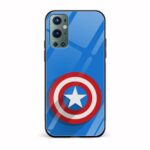 Captain America - Shield Printed Glass Back Phone Case
