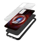Captain America - Shield Printed Glass Back Phone Case - Image 3