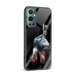 Captain America Printed Glass Back Phone Case - Image 2