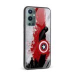 Captain America Printed Glass Back Phone Case - Image 2