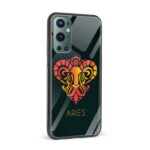 Zodiac Sign-ARIES Printed Glass Back Phone Case - Image 2