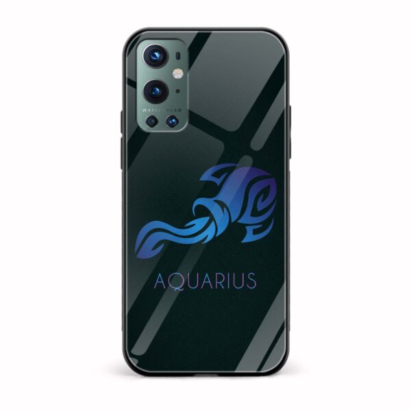 Zodiac Sign-AQUARIUS Printed Glass Back Phone Case