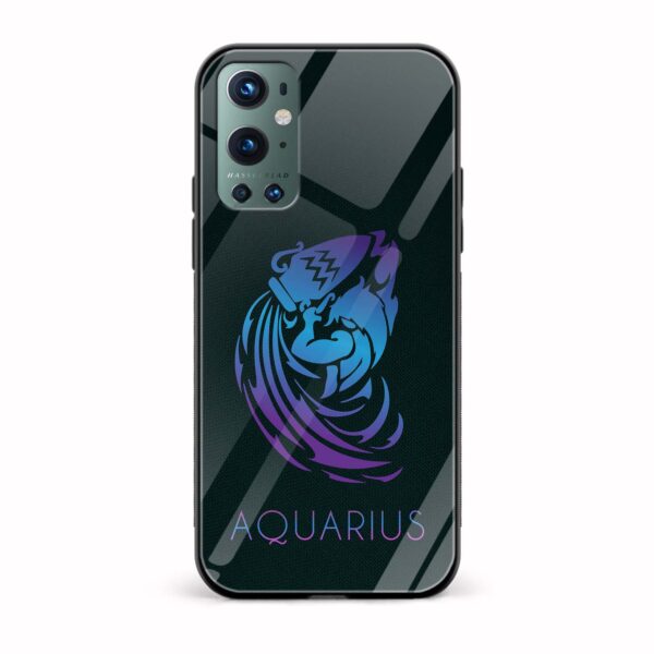 Zodiac Sign-AQUARIUS Printed Glass Back Phone Case