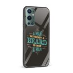 A Man Without A Beard Is Not A Man Printed Glass Back Phone Case - Image 2