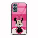 Minnie Mouse Printed Glass Back Phone Case