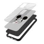 Mickey Mouse Printed Glass Back Phone Case - Image 3