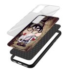 Nerdy Shinchan Printed Glass Back Phone Case - Image 3