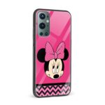 Minnie Mouse Printed Glass Back Phone Case - Image 2
