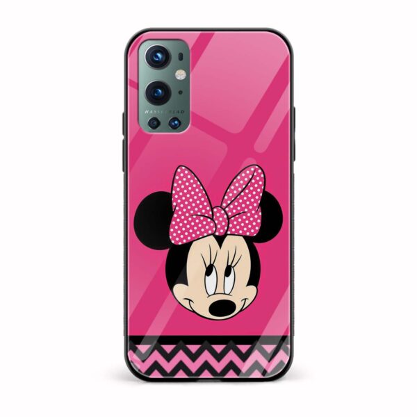 Minnie Mouse Printed Glass Back Phone Case