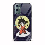 Son Goku Printed Glass Back Phone Case