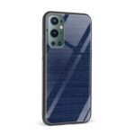Denim  Printed Glass Back Phone Case - Image 2
