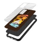 Tropical Printed Glass Back Phone Case - Image 3
