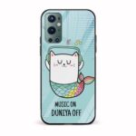 Music ON Duniya OFF Printed Glass Back Phone Case