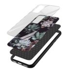 Floral Printed Glass Back Phone Case - Image 3