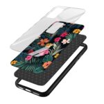 Floral Printed Glass Back Phone Case - Image 3