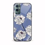 Floral Printed Glass Back Phone Case
