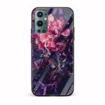 Floral Printed Glass Back Phone Case