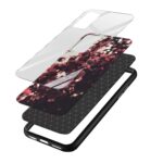 Floral Printed Glass Back Phone Case - Image 3